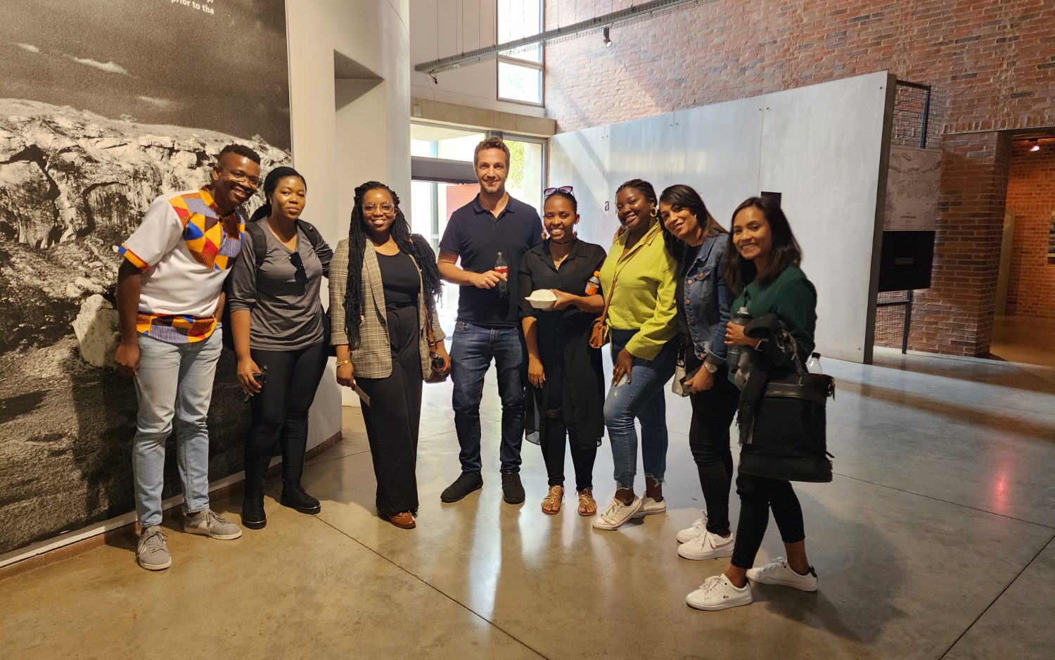 Colleagues at the Apartheid Museum on Freedom Day